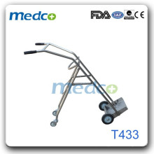 Trolley de cilindro de oxigênio médico de aço inoxidável T433